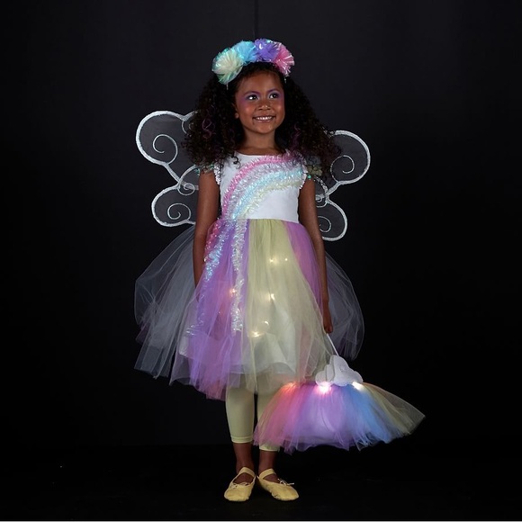NWT Pottery Barn Kids Light Up Rainbow Fairy costume sz 3T